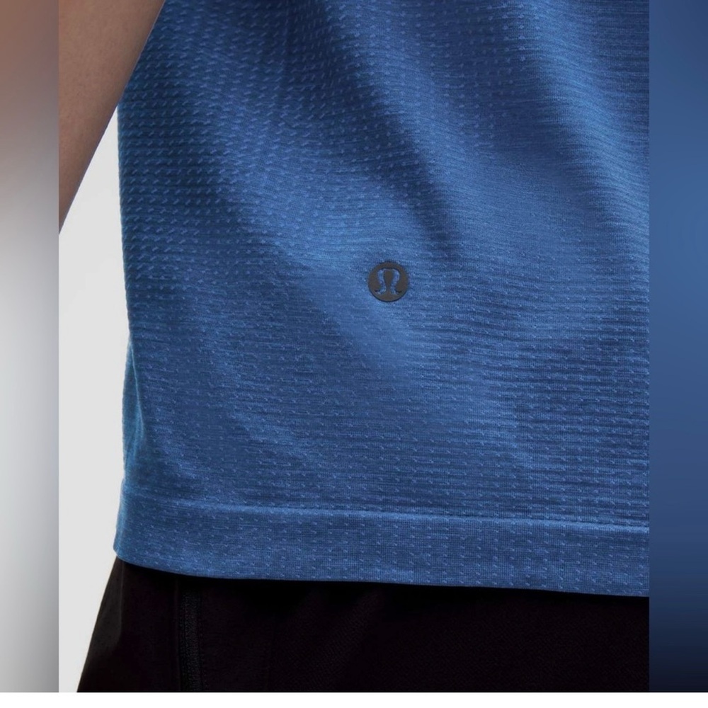 NWOT 💙 Lululemon Metal Vent Tech short sleeve Pipedream Blue / Pitch Blue Tee - Picture 7 of 7